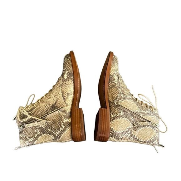 Sam Edelman Nina Womens Leather Ankle Lace-Up Boot 7 - Picture 6 of 7